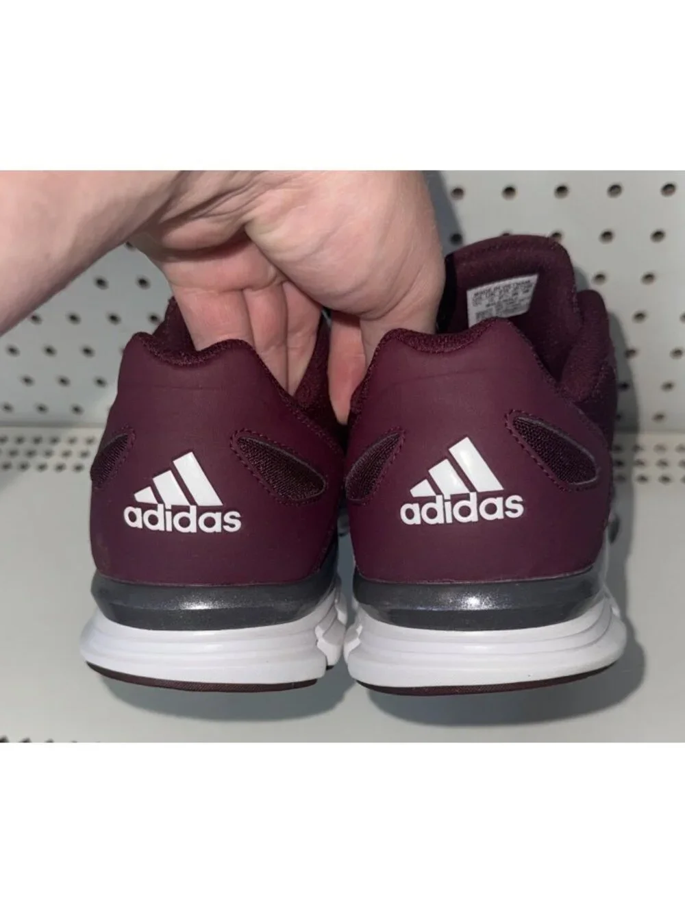 Adidas Speed Trainer Mens Athletic Baseball Turf Shoes Size 12.5 Burgundy White